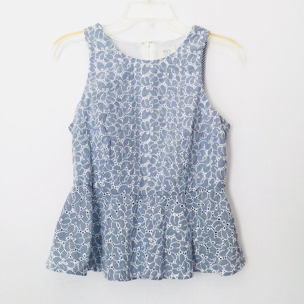 ANTHROPOLOGIE HD in PARIS Pia Peplum Tank - Picture 4 of 8